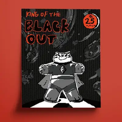 A2 Poster KING OF BLACKOUT