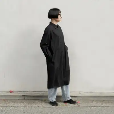Plain Shirt ONE-PIECE WOMAN black