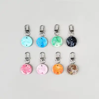 Object Plastic Keyring - Earth