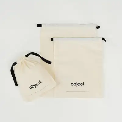 Object Logo Dust Bag - Black