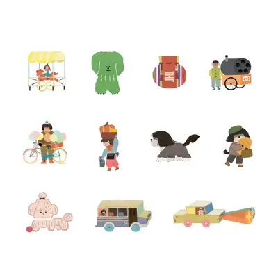 Changdeok and Fish Cake Bookmark