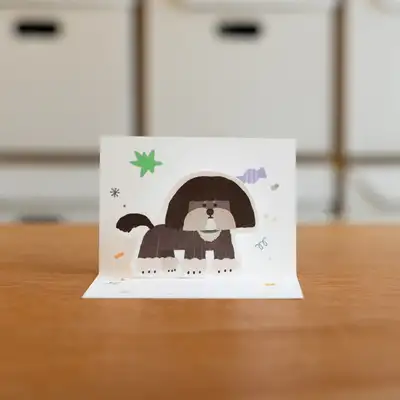 Changdeok and Fish Cake 3D Card Set