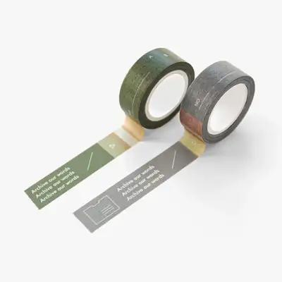 Archiving Masking Tape_Gray, Khaki