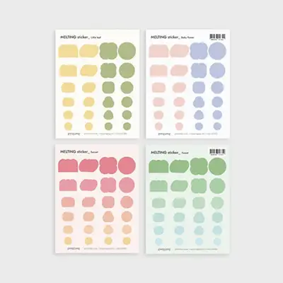 Melting sticker set