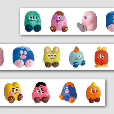Cozy Monster Friends Masking Tape