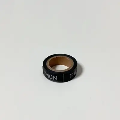 Calendar Weekly Masking Tape