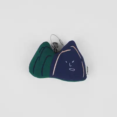 [Ttukattah] San (Small) Circular Fabric Doll Keyring