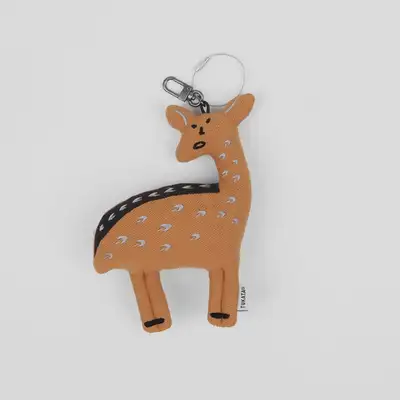 [Dduckattta] Seum (Small) Circular Fabric Doll Keyring