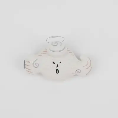 [Ddukkatta] Woon (Small) Circular Fabric Doll Keyring
