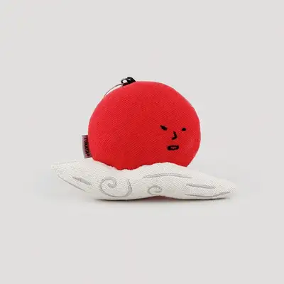 [Ddukkatta] Hae (Small) Circular Knit Fabric-Cotton Keyring
