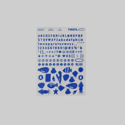 blue diary sticker(A)