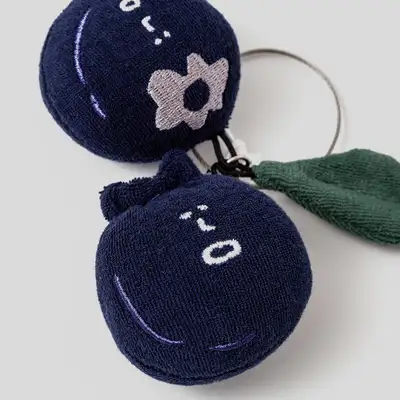 Blueberry (Small) terry-towel doll keyring
