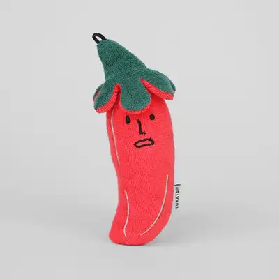 Prik Red (Small) Terry-towel cotton doll keyring