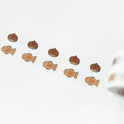 [Baekban] Masking Tape SET - Chestnut Bungeoppang BB240