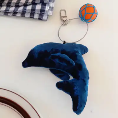Velvet Dolphin Keyring