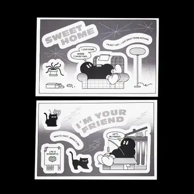 물렁이の白黒日常