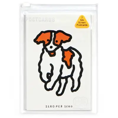 [Zero Four Zero] Silk Screen Postcard Set - Dog