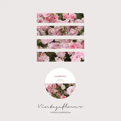 VINTAGE FLOWER masking tape