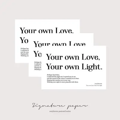Signature Lettering Paper