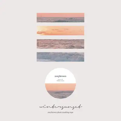 WINTER SUNSET masking tape