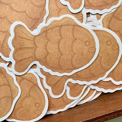 Fish-shaped Pastry Postcard