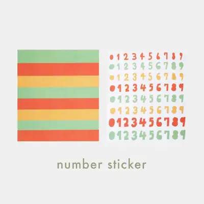 number sticker