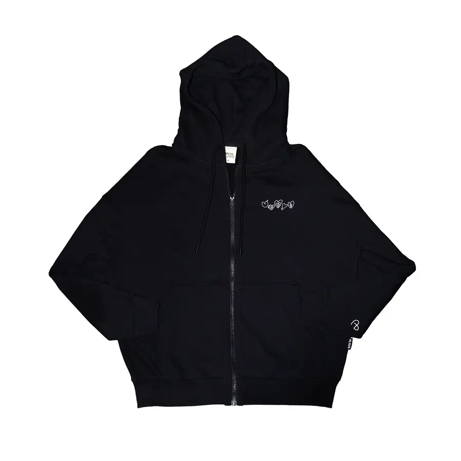 PLAVE'S HEART ZIP-UP HOODIE