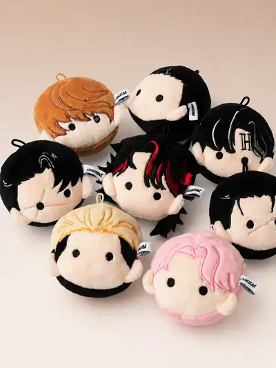 Random Rookism Face Doll Keyring