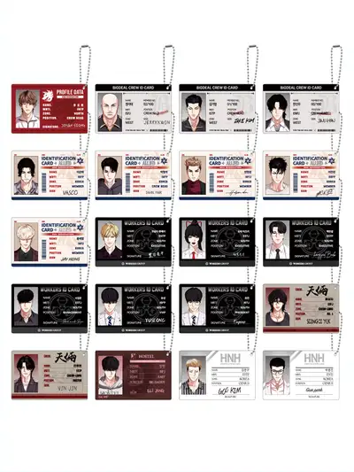 Profile Card Keyring