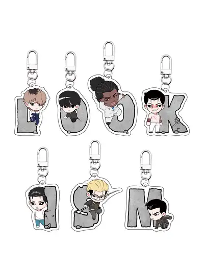 LOOKISM Alphabet Keyring