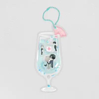 POP THE BEYOND ピザ配達人とゴールドパレス アクリルシェイカーキーリング