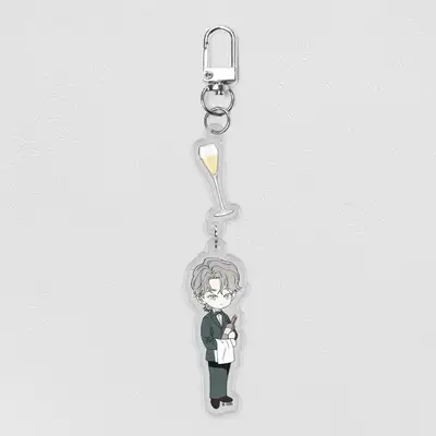 POP THE BEYOND ピザ配達人とゴールドパレス ウォン アクリルキーリング