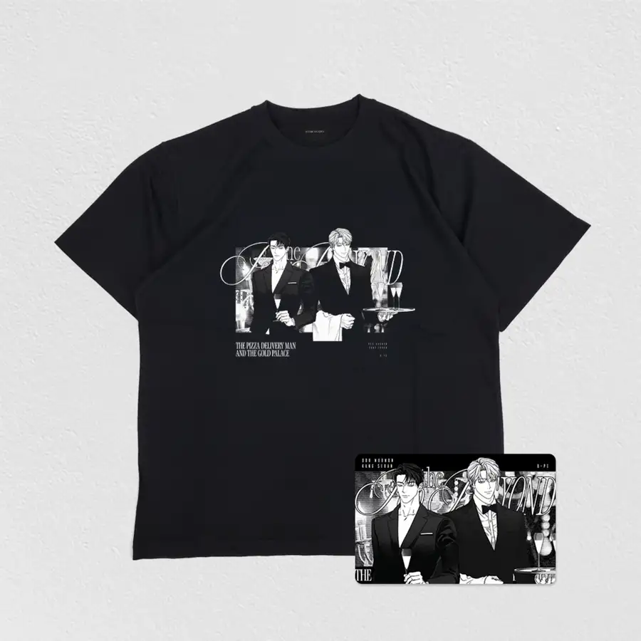 POP THE BEYOND ピザ配達人とゴールドパレスTシャツ