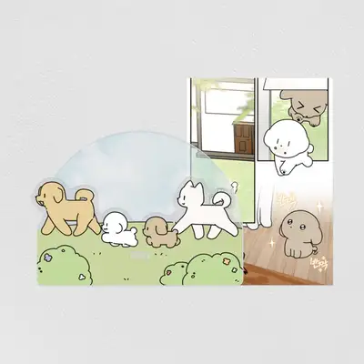 わんちゃんスター アクリルモニタースタンド