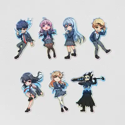ネクロマンサー学校の召喚天才 断片ステッカーセット