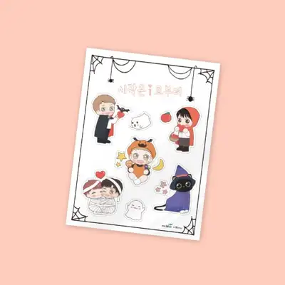 シタルトハ i ロニフタリ - ハロウィン半カルステッカー 2枚入