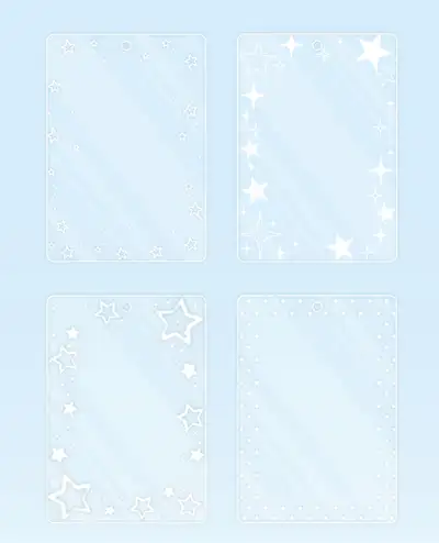 スパークルスター アクリルフォトカードホルダー