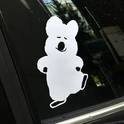 Happy Quokka Window Sticker