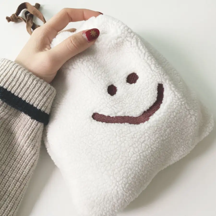 Marsh Fluffy String Pouch — 2