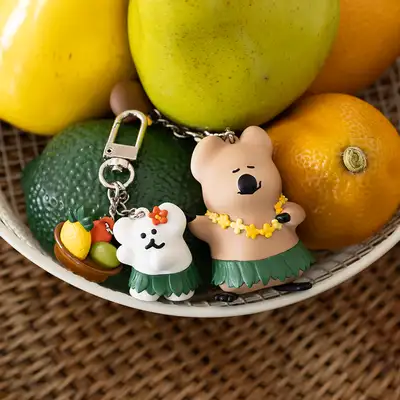 Tanning QUOKKA & BOBO Keychain