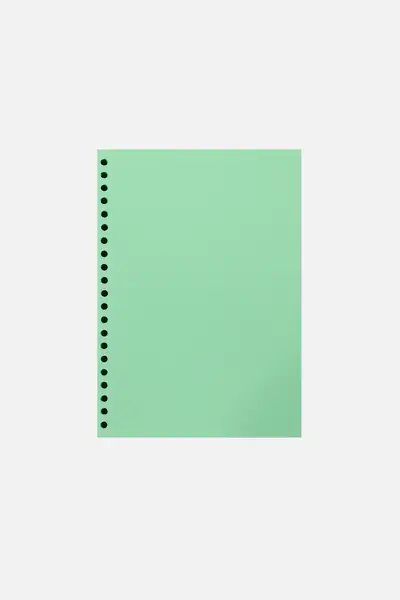 バインダーノートペーパー_グリーン [Loose Leaf Binder Note専用]