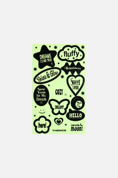 Night Glow Sticker_Typo
