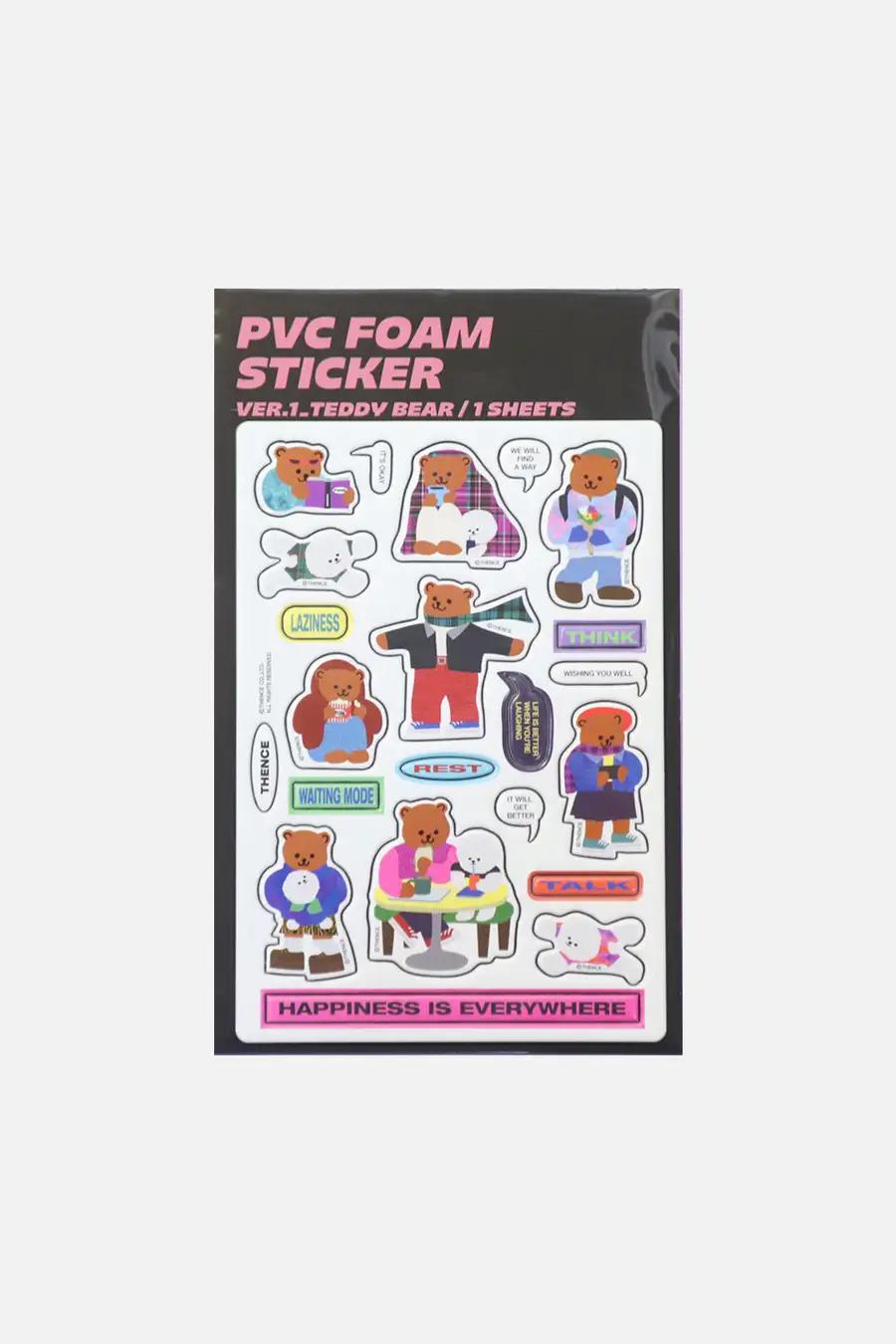 PVC Foam Sticker_Ver.1_Teddy Bear