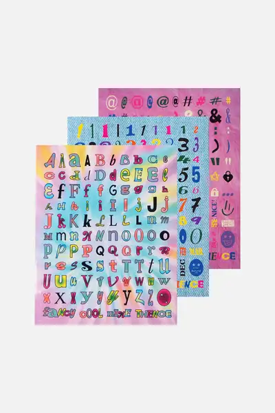 Letter Sticker Set_Ver.8