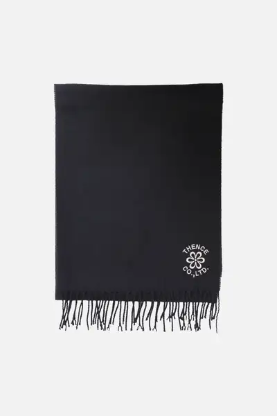 ロゴ刺繍マフラー