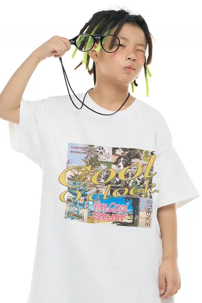 ボクシーハーフTee_ホワイト