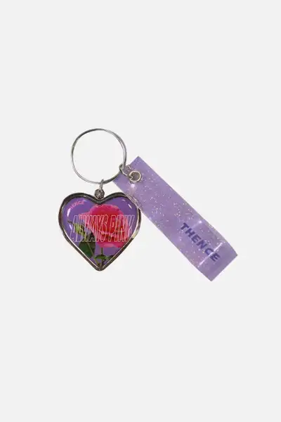 Heart Steel Key Holder_Rose