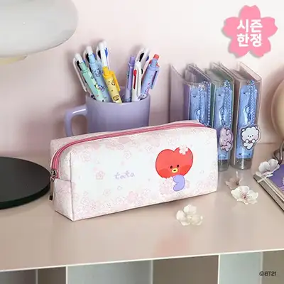 BT21 minini ペンポーチ [チェリーブロッサム]- タタ(TATA)