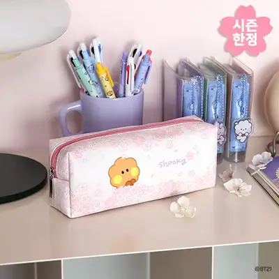 BT21 minini ペンポーチ [チェリーブロッサム]- シューキ(SHOOKY)