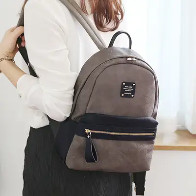 DUAL MINI OFFICE LEATHER BACKPACK